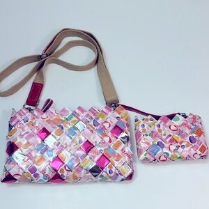 Nahui Ollin woven crossbody and matching wallet